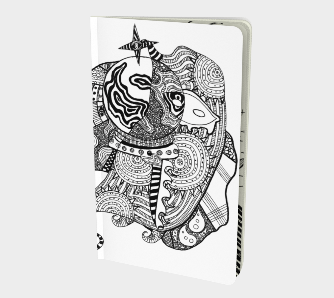 Zentangle/Doodle-Decorated Notebook preview