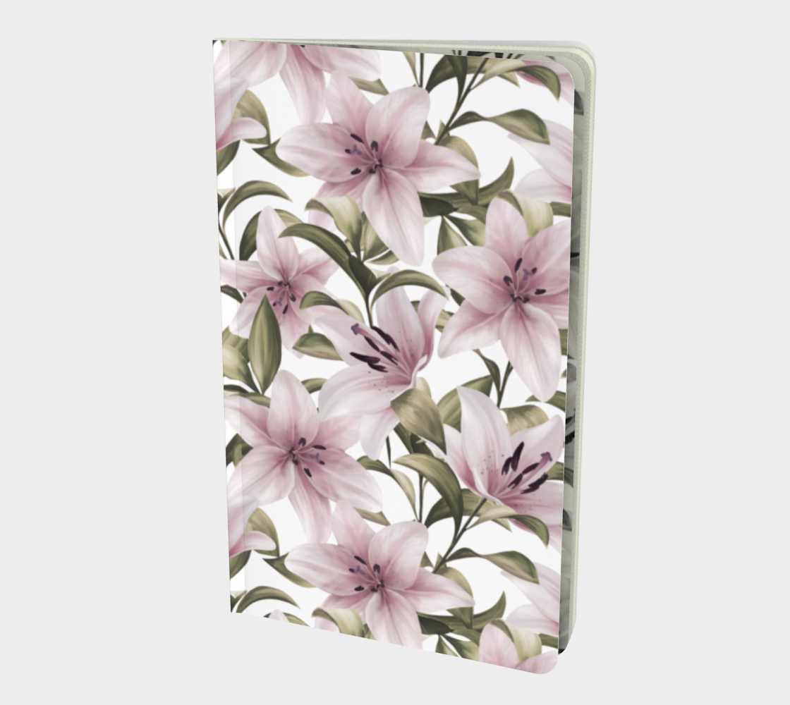 Lily flowers. Floral pattern preview