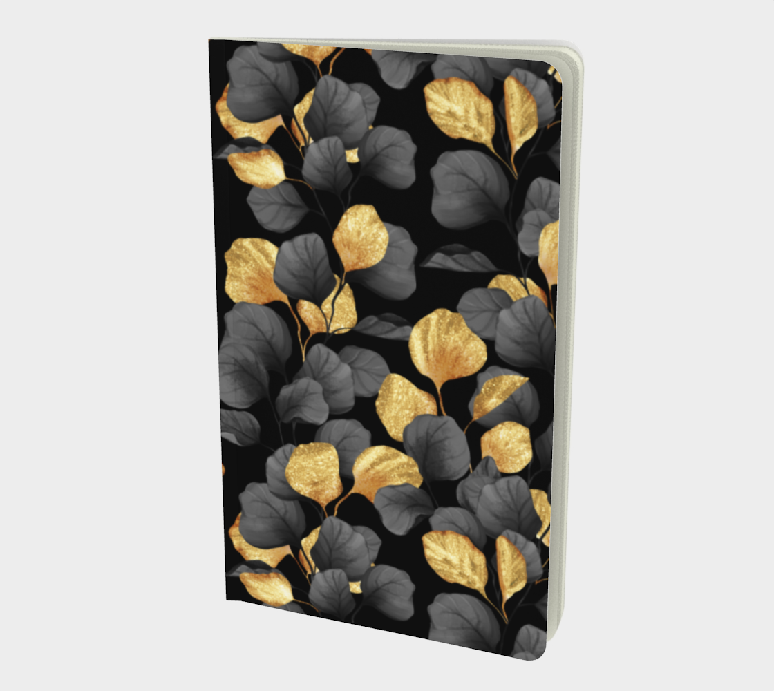 Black and gold leaves preview