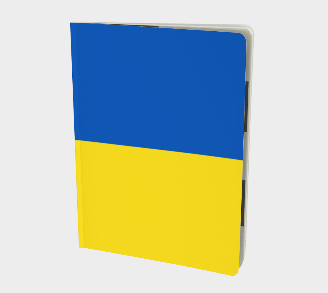 Aperçu de Fag of Ukraine of Blue Yellow Large Notebook, AWSSG