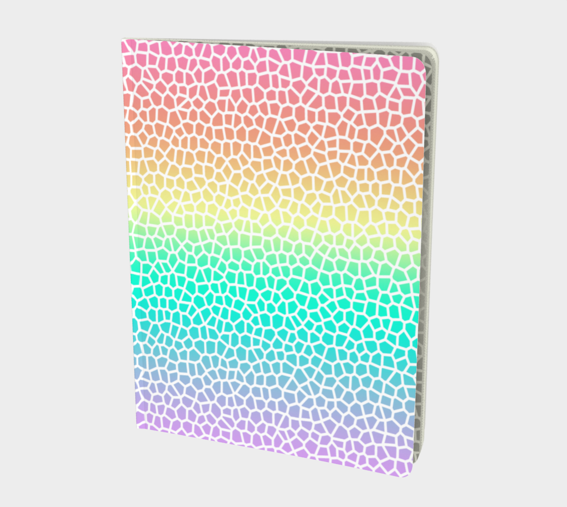 Pastel Rainbow Mosaic Notebook Large-PRIDE, LGBTQIA preview