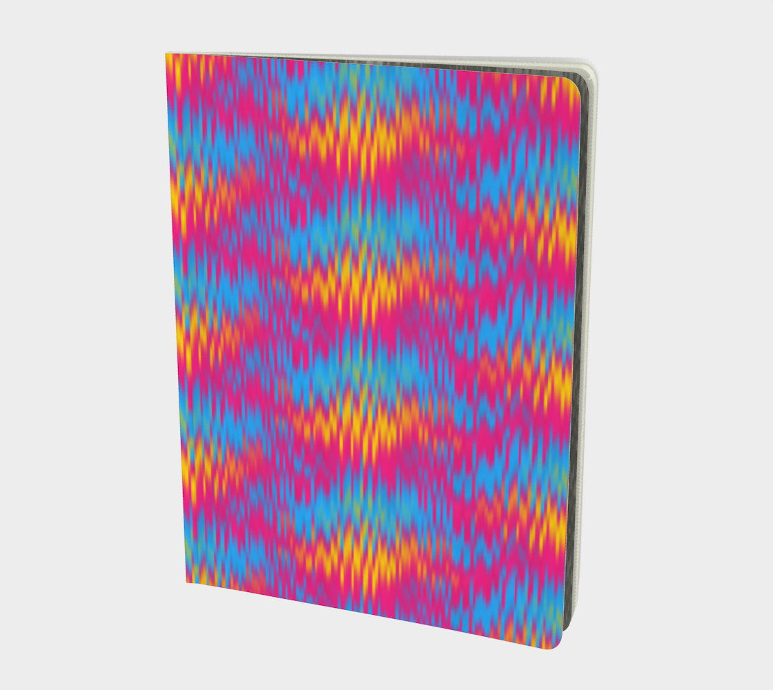 Trippy Groovy Retro Ikat Abstract Pan Flag  preview