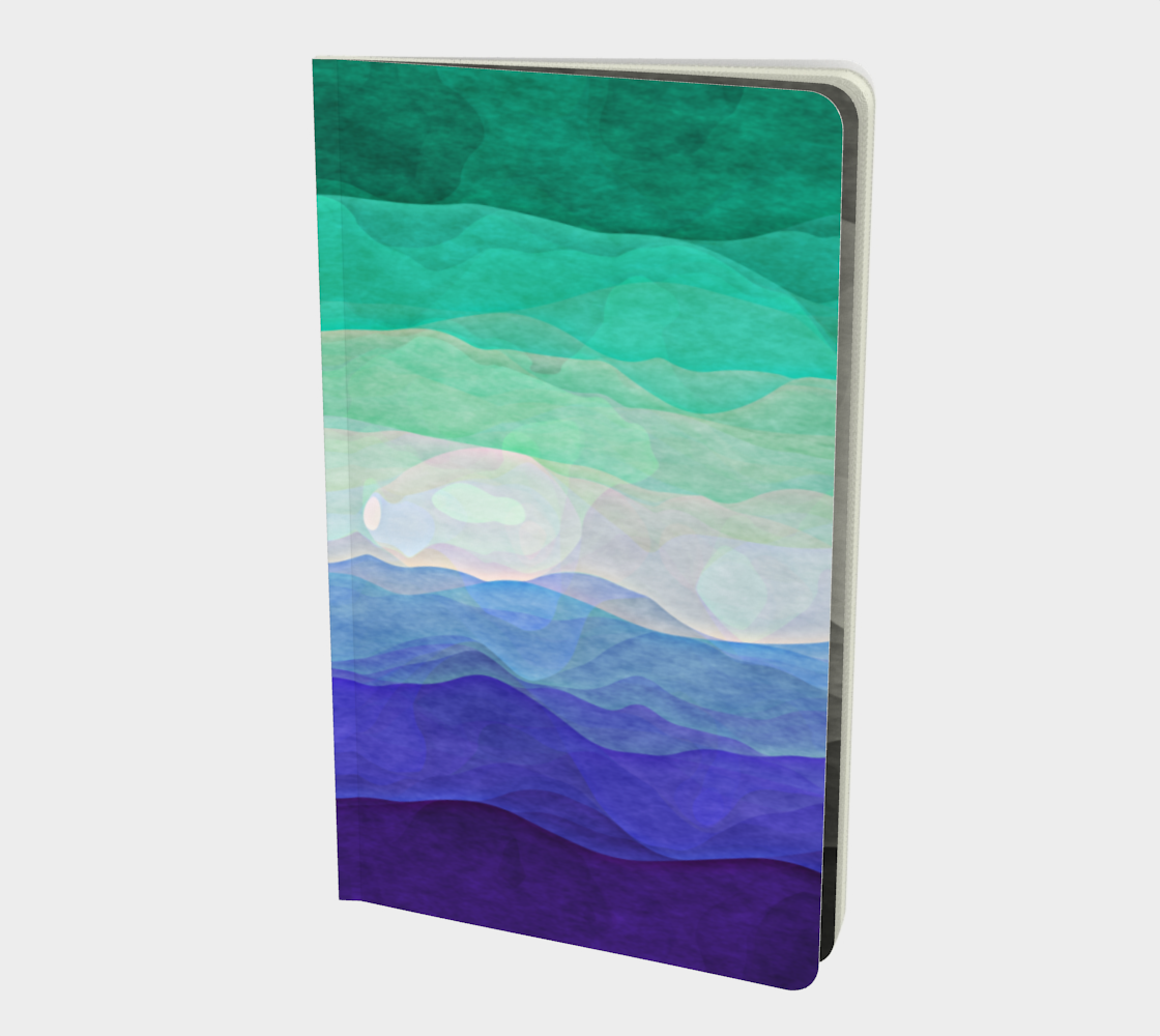 Groovy Swirly Boho Abstract Watercolor Gay Man Pride Flag preview