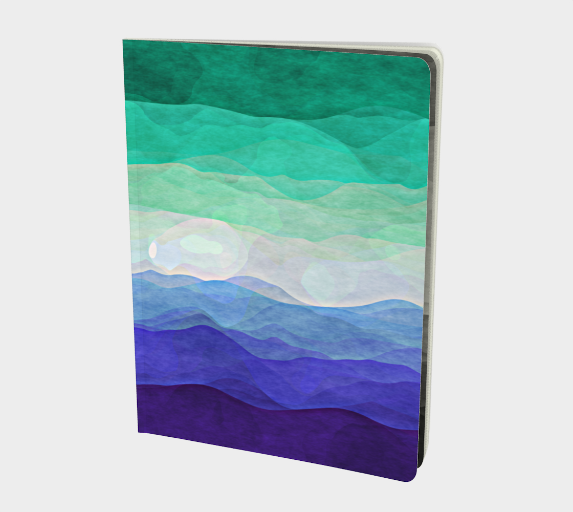Groovy Swirly Boho Abstract Watercolor Gay Man Pride Flag preview