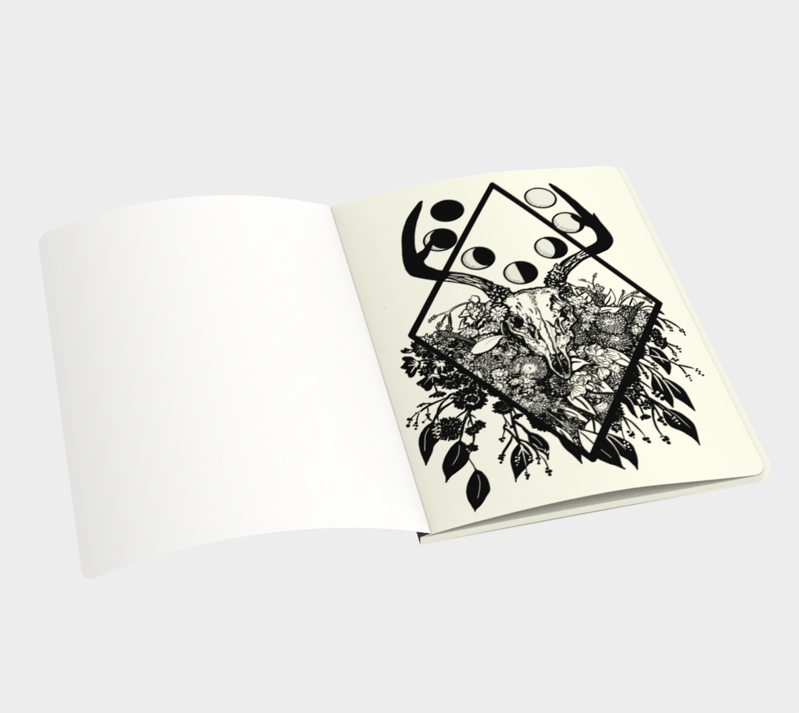 Life, Death, Phases of the Moon Notebook - Large preview #3