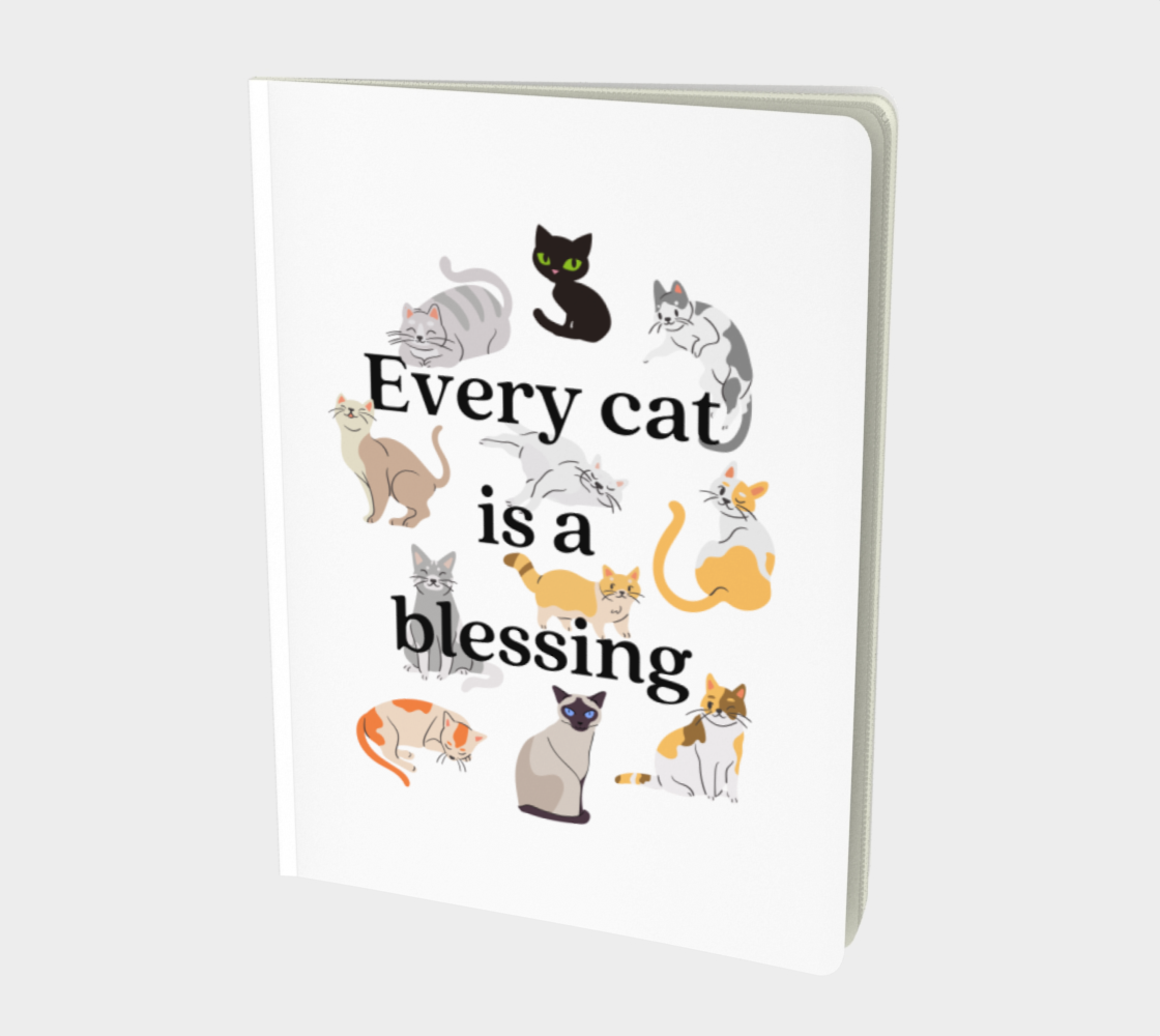 Every Cat is A Blessing (Large notebook) preview