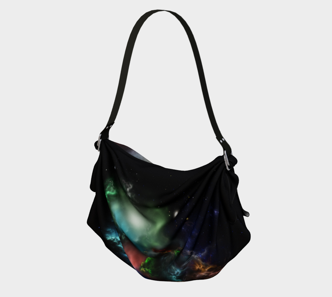 Beyond Space & Time Fractal Art II Spacescape Origami Tote preview