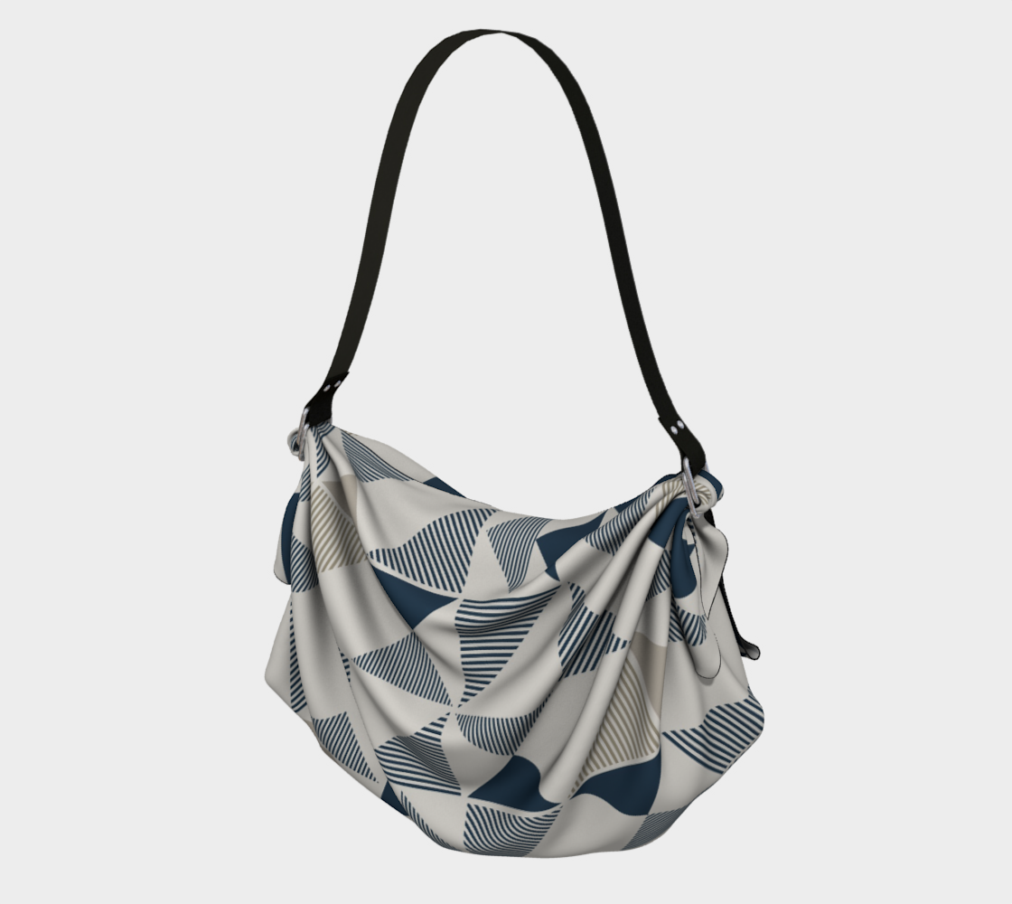 Blue And Beige Abstract Triangles 3D preview