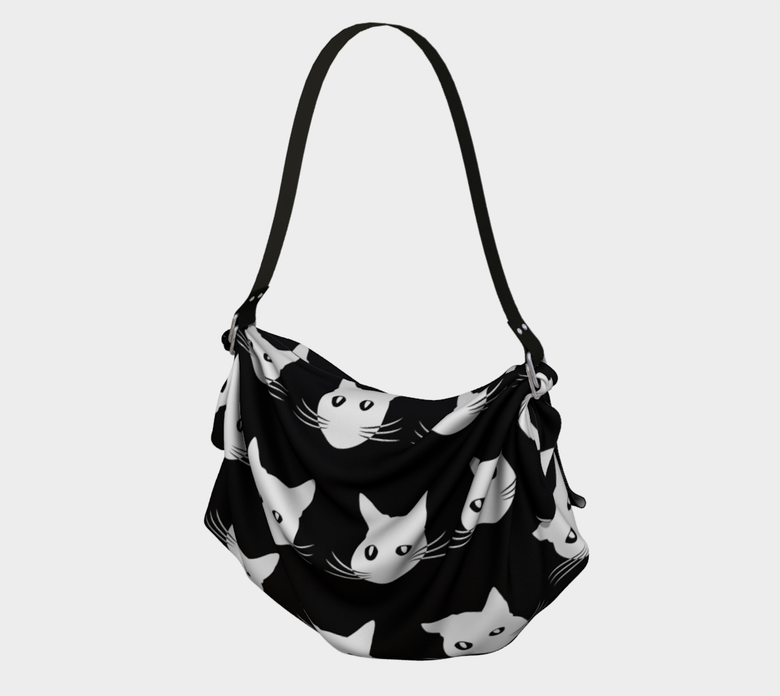 Aperçu de White Cat Pattern - Origami Tote