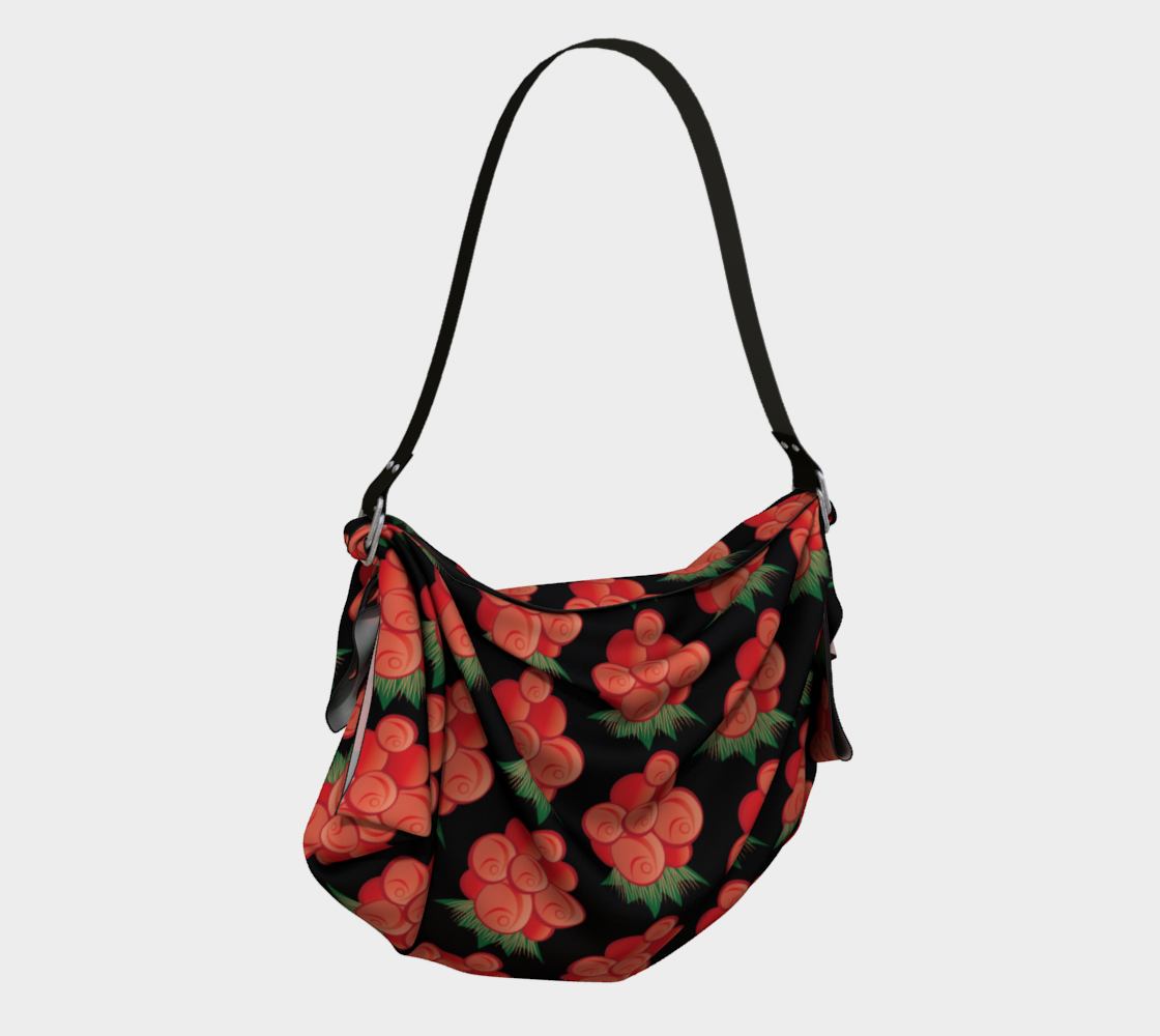 Aperçu de Salmonberry Origami Tote Black #2