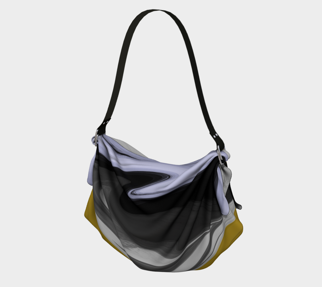 Liquid Black Gold Origami Tote preview #1