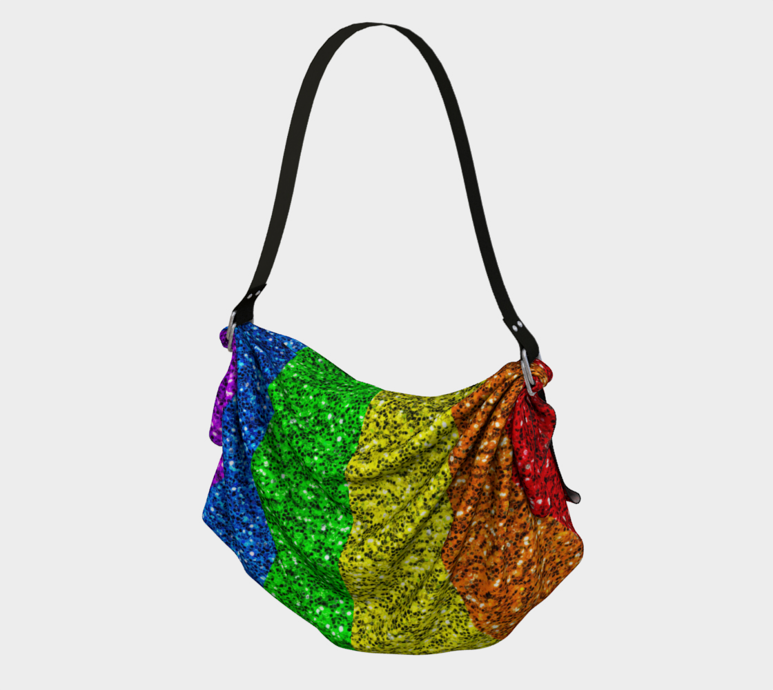 Aperçu de LGBT flag vibrant rainbow glitter sparkles