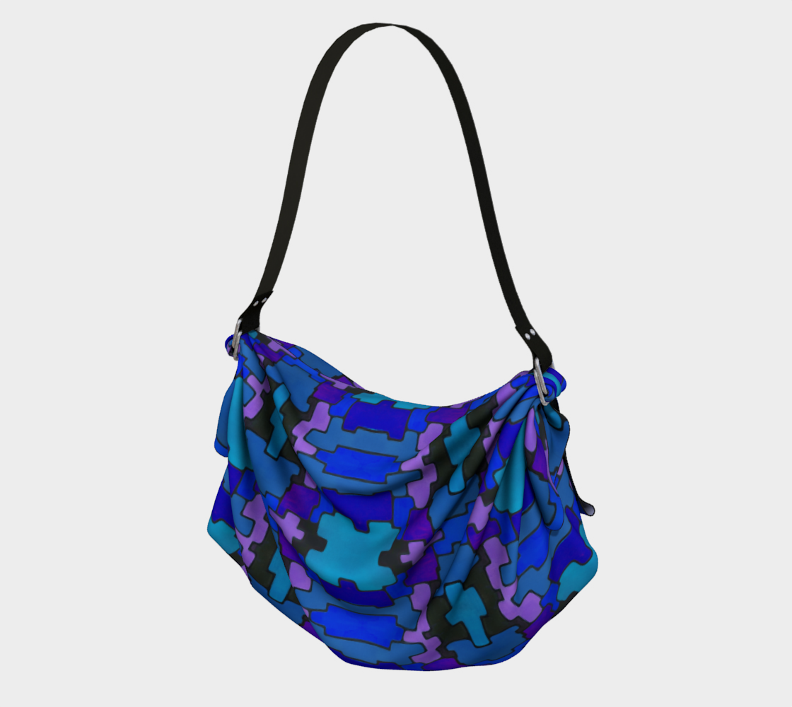Blue Puzzlement Origami Tote preview