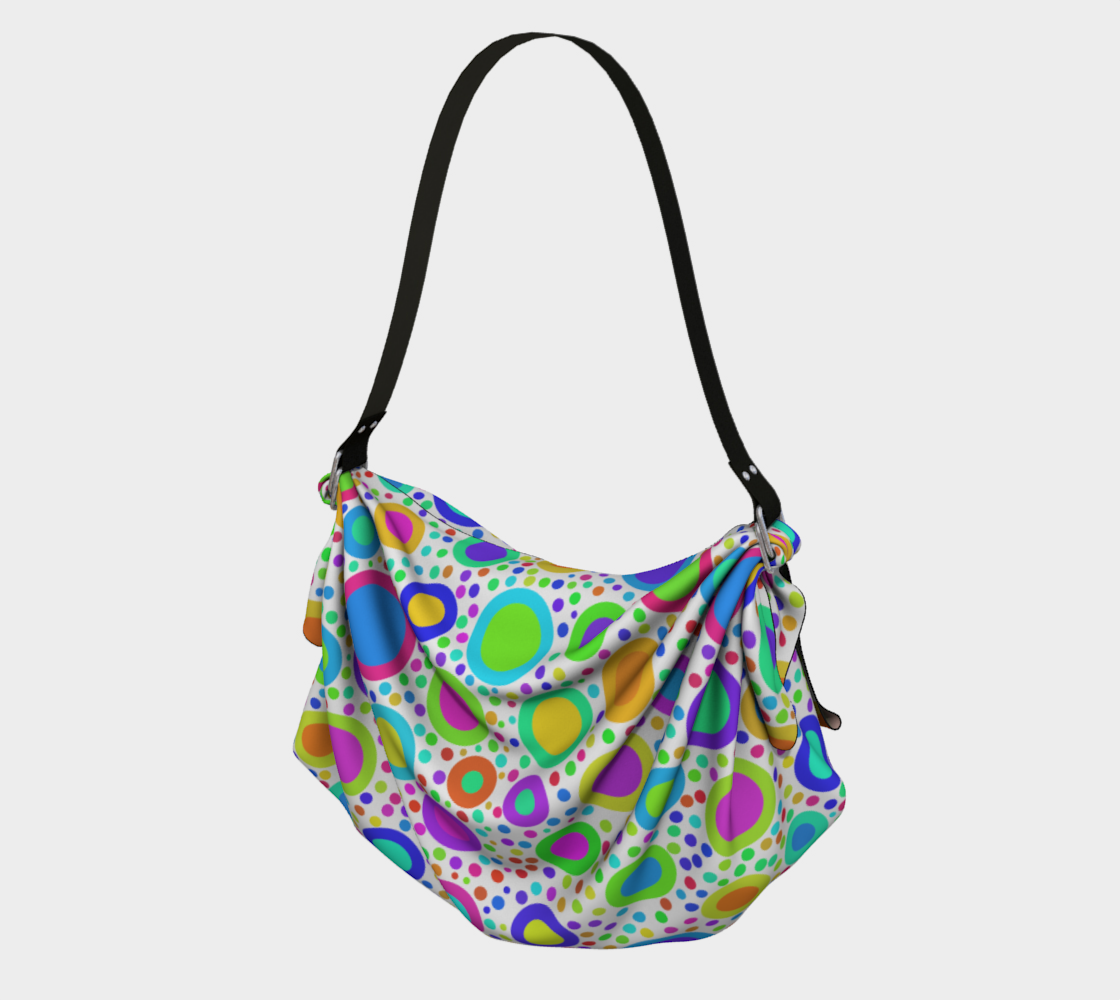 Crazy Dots Sling Tote 3D preview