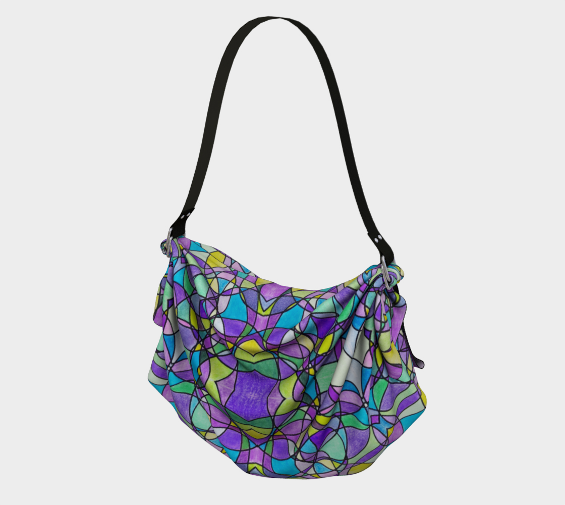 Lilac Stained Glass Origami Tote preview