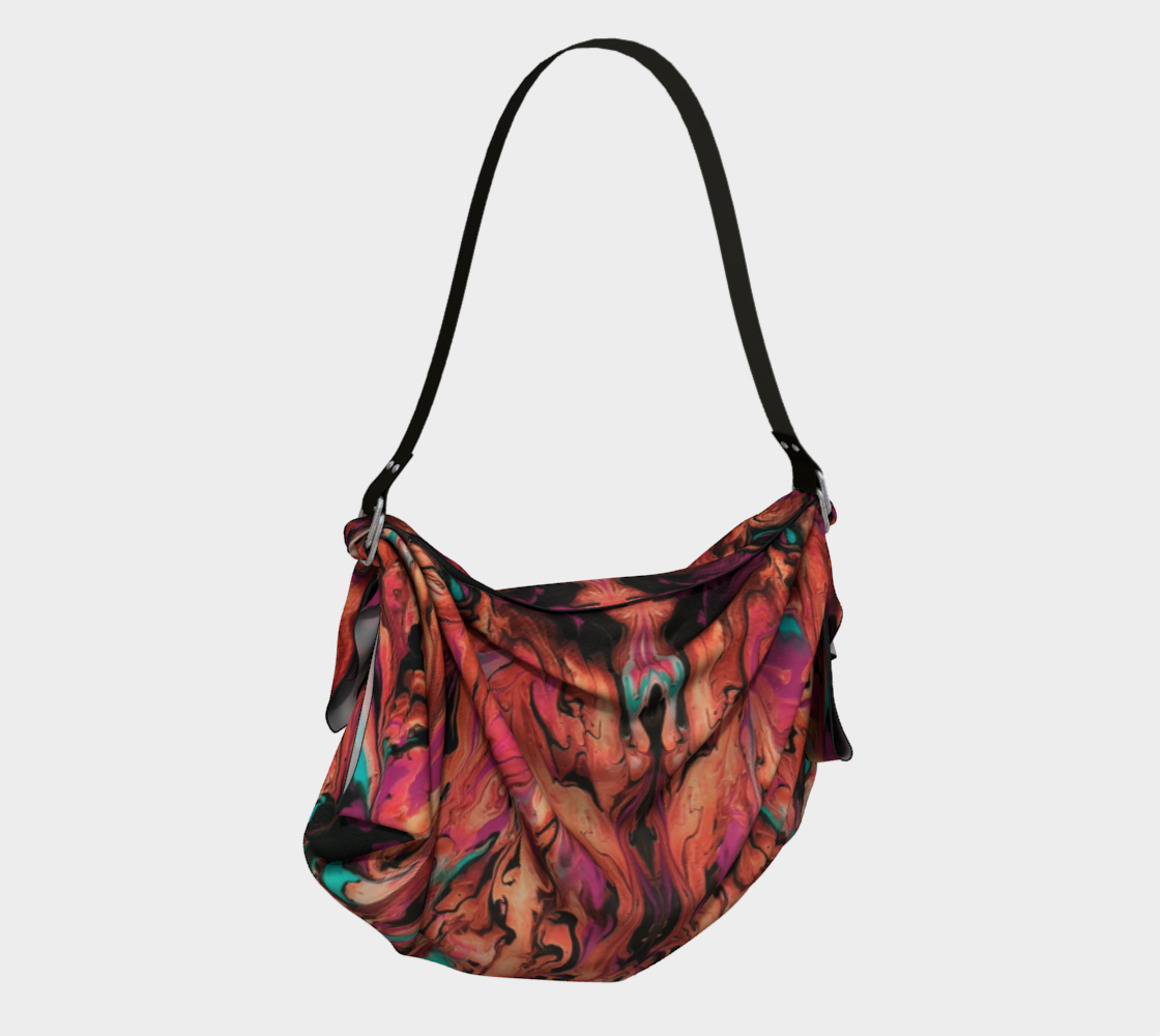 Red Wave Origami Tote Bag preview #2