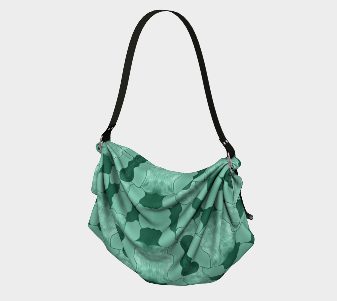 Lime Patchwork Origami Tote preview #1
