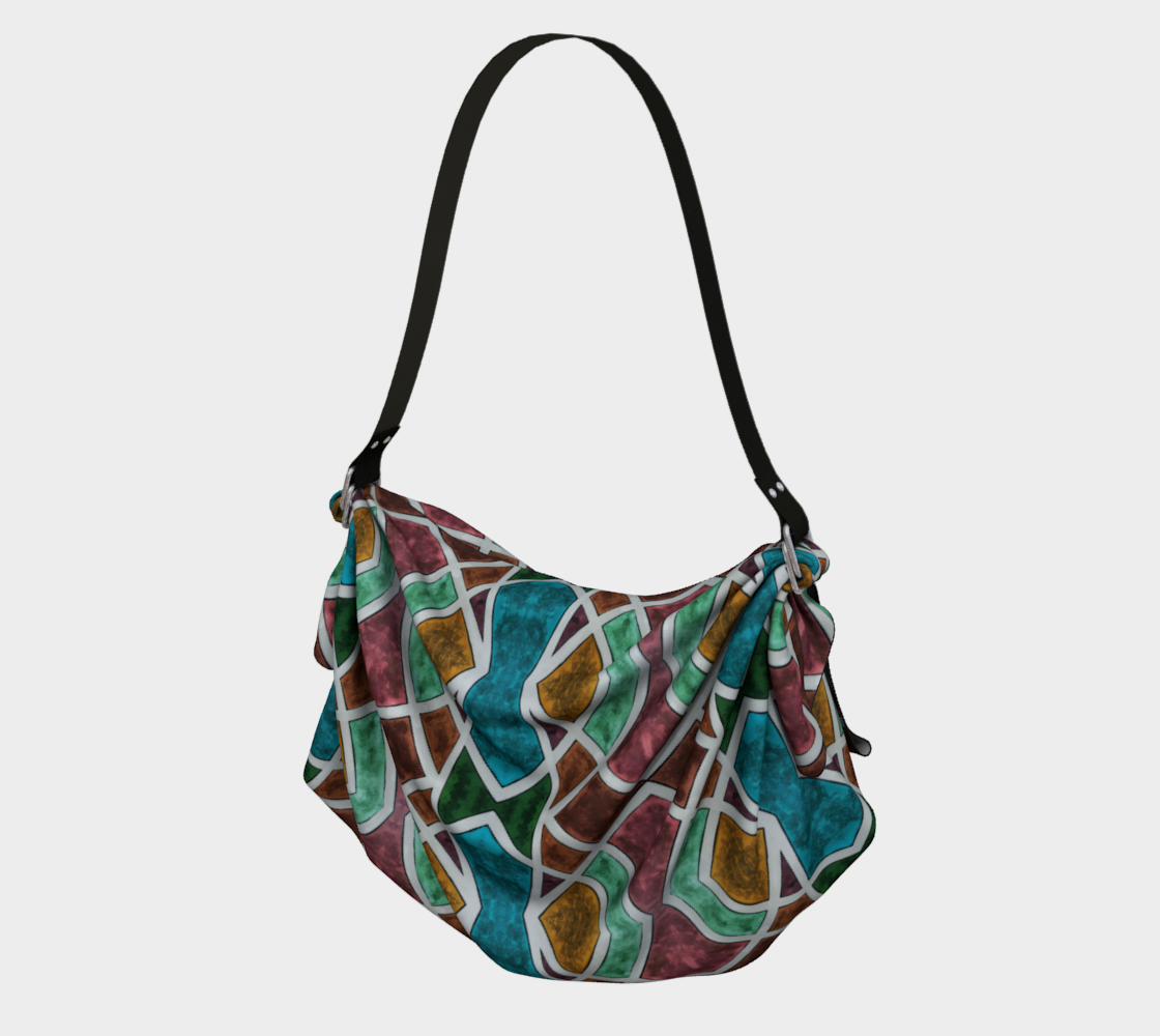 Geometric Marble Origami Tote preview