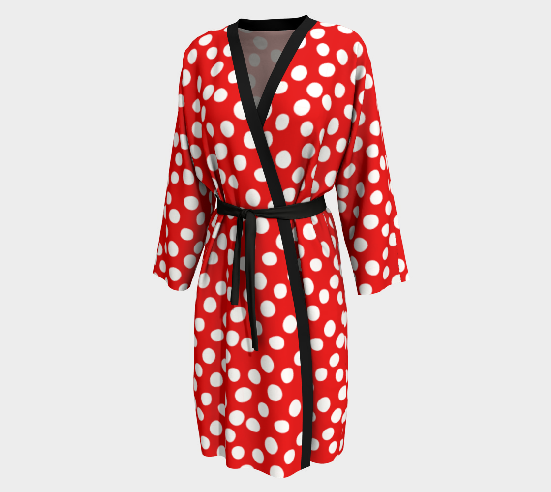 All About the Dots Peignoir - Red preview