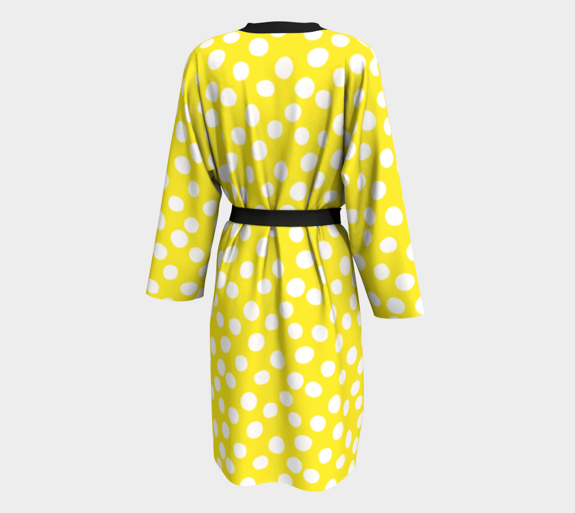 All About the Dots Peignoir - Yellow Miniature #3