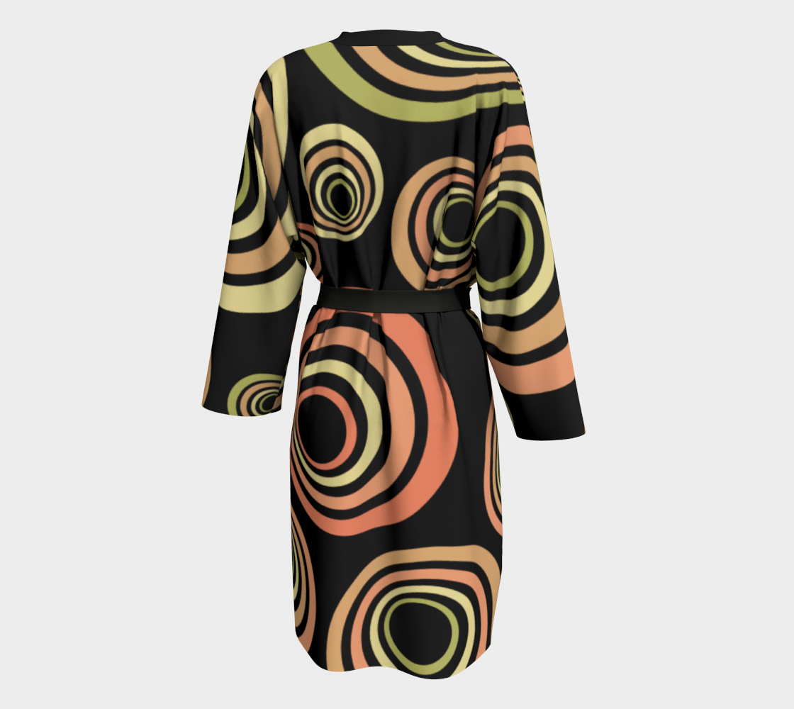Aperçu de Groovy 60's Orange Yellow Green Black Zoom #2