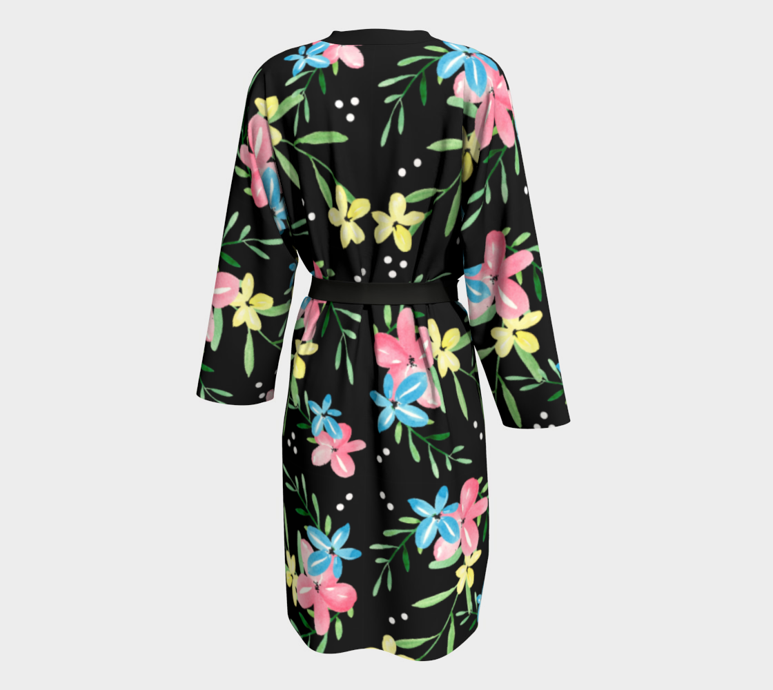 Floral Watercolor Peignoir preview #2