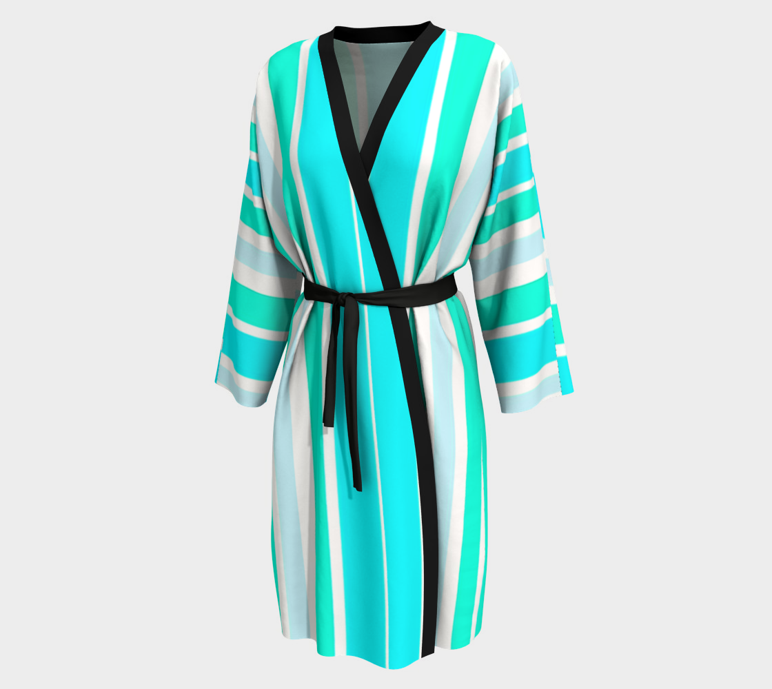 Turquoise Green Stripes Vertical preview