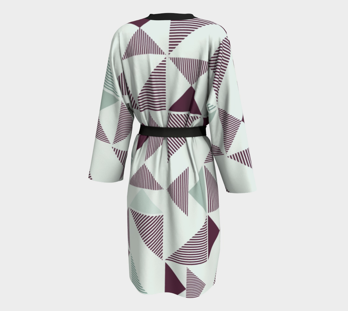 Burgundy And Mint Abstract Triangles preview #2