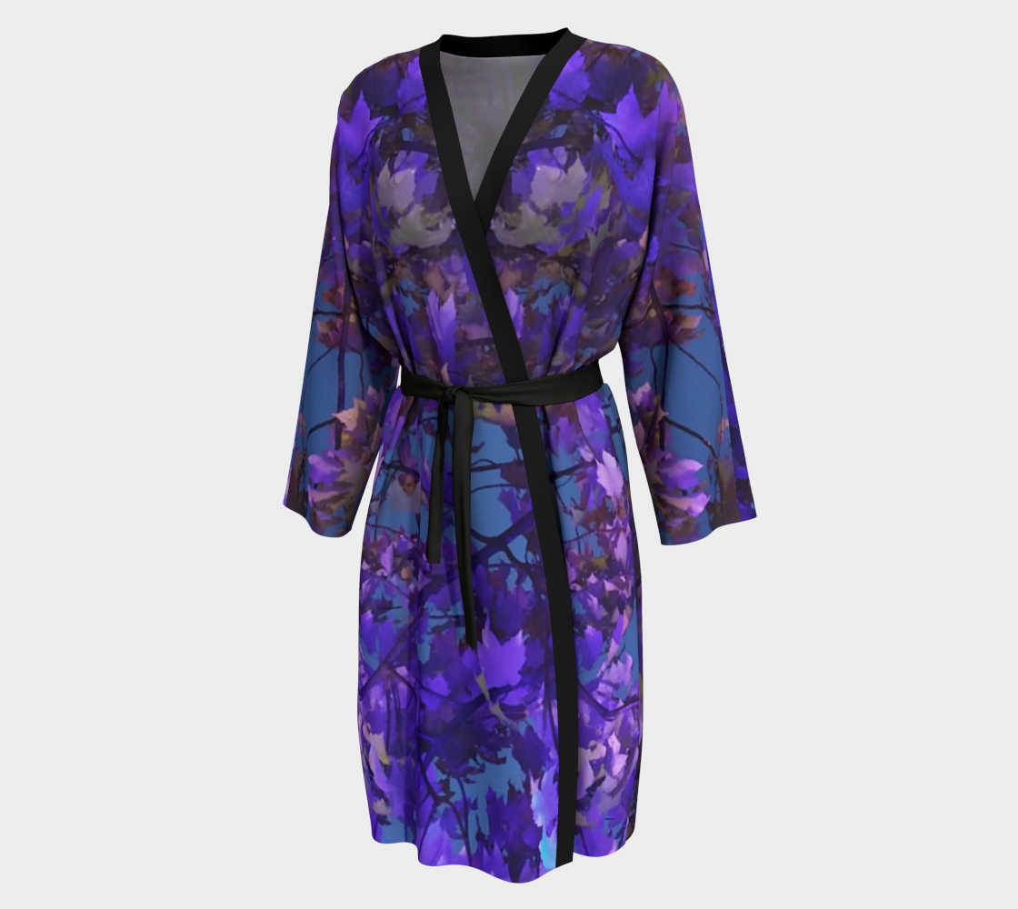 Illuminated Blue & Purple Leaves  preview