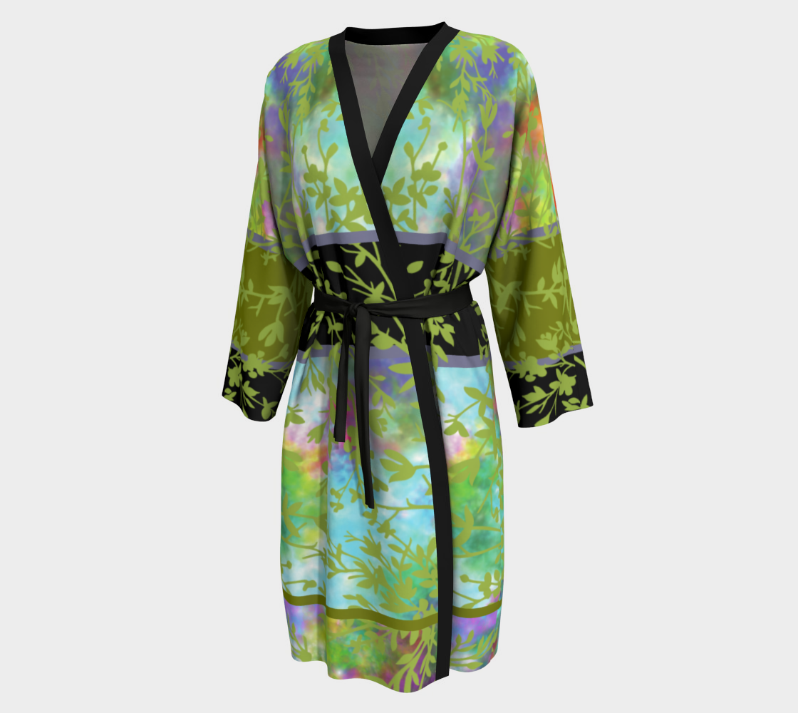 Spring Garden Long Peignoir Robe preview