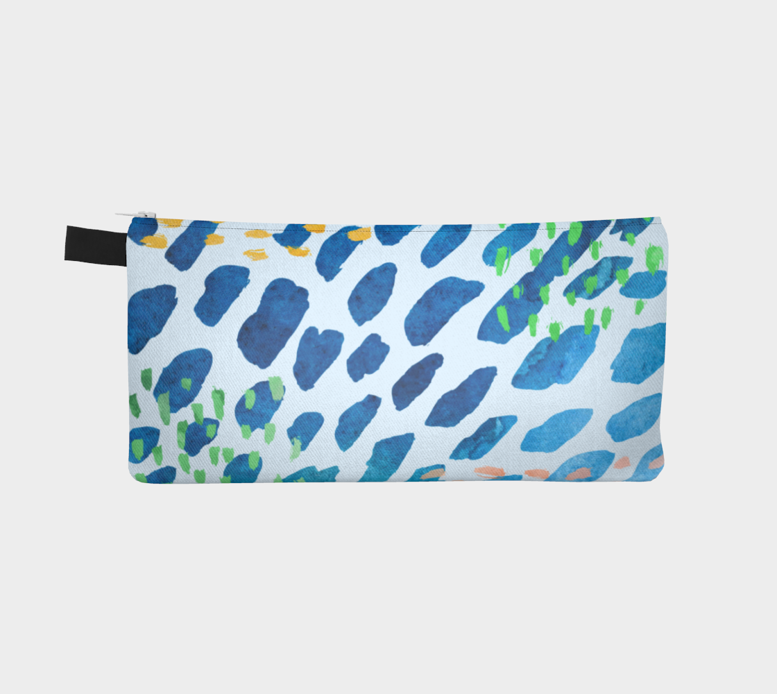 Under The Sea Watercolor Abstract Pencil Case preview #2