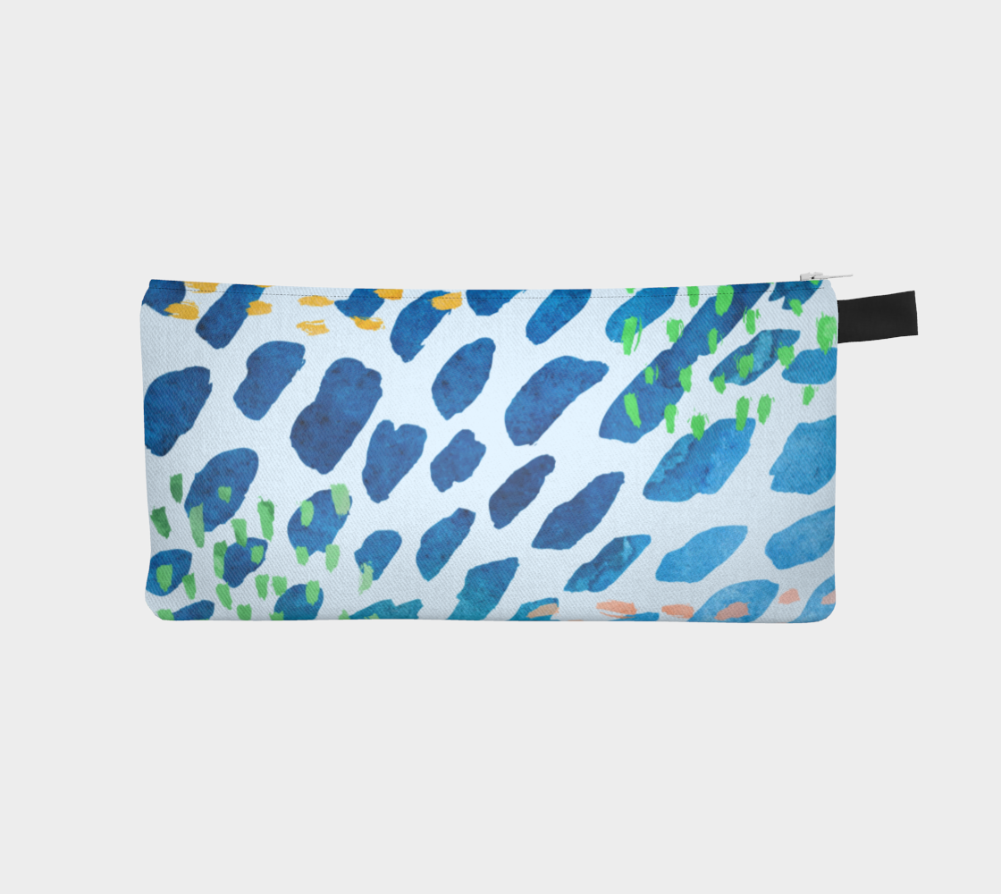 Under The Sea Watercolor Abstract Pencil Case preview #1