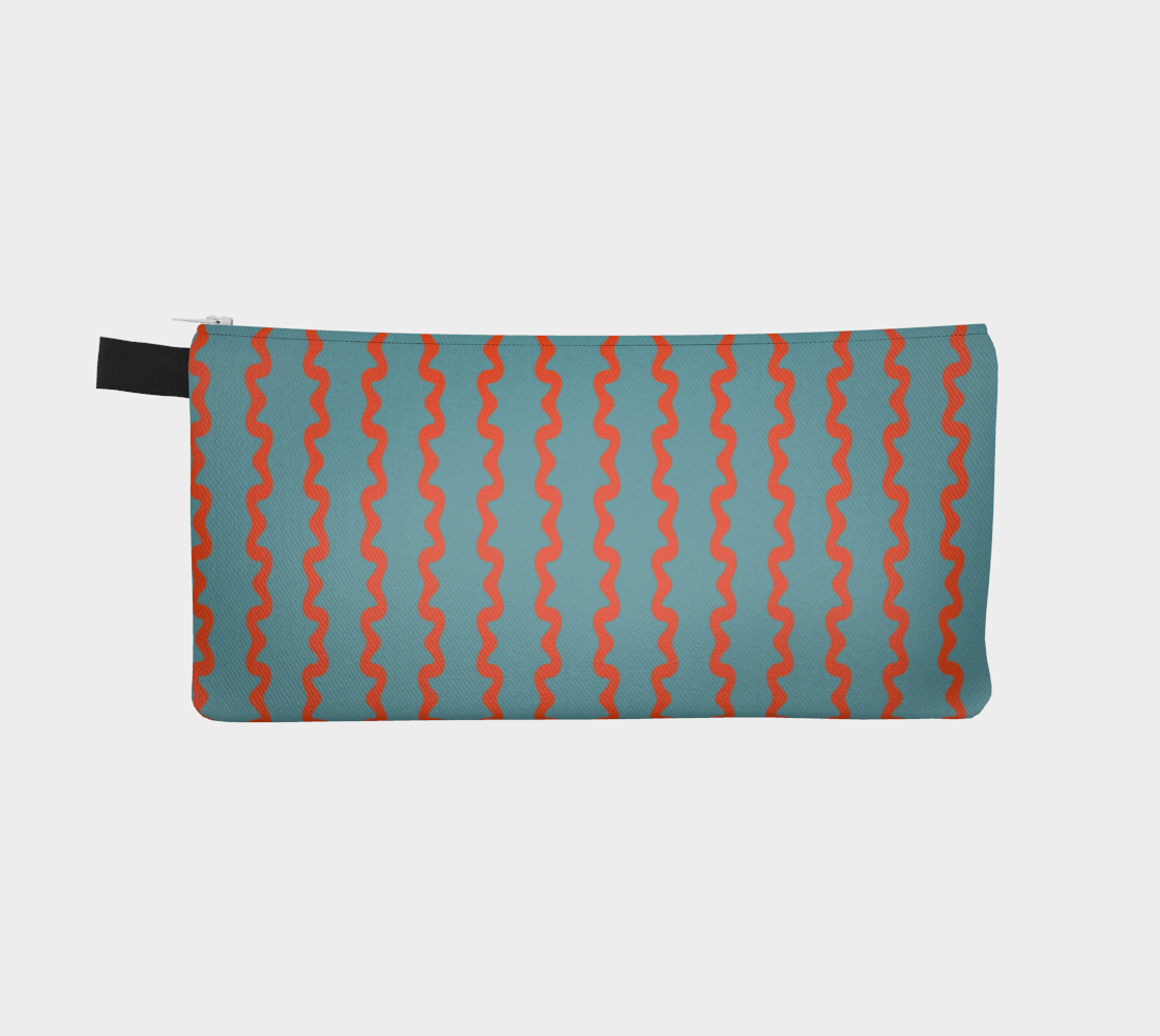 Orange Squiggly Line With Teal preview #2