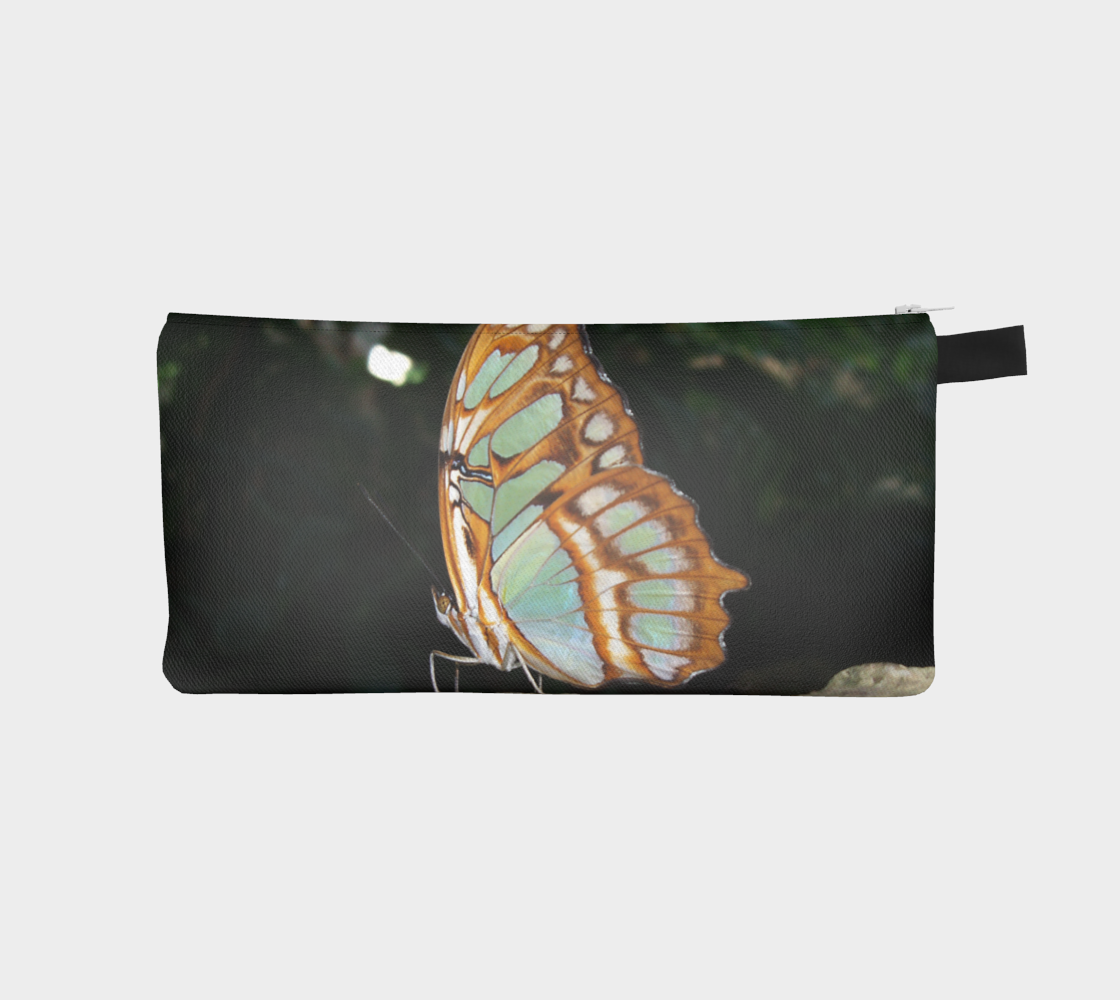 Aperçu de Malachite Butterfly Pencil Case