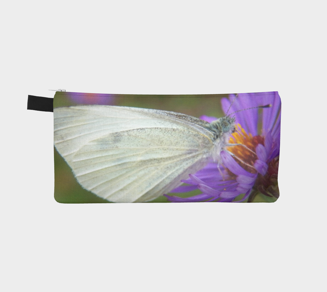 White Cabbage Butterfly Pencil Case Miniature #3