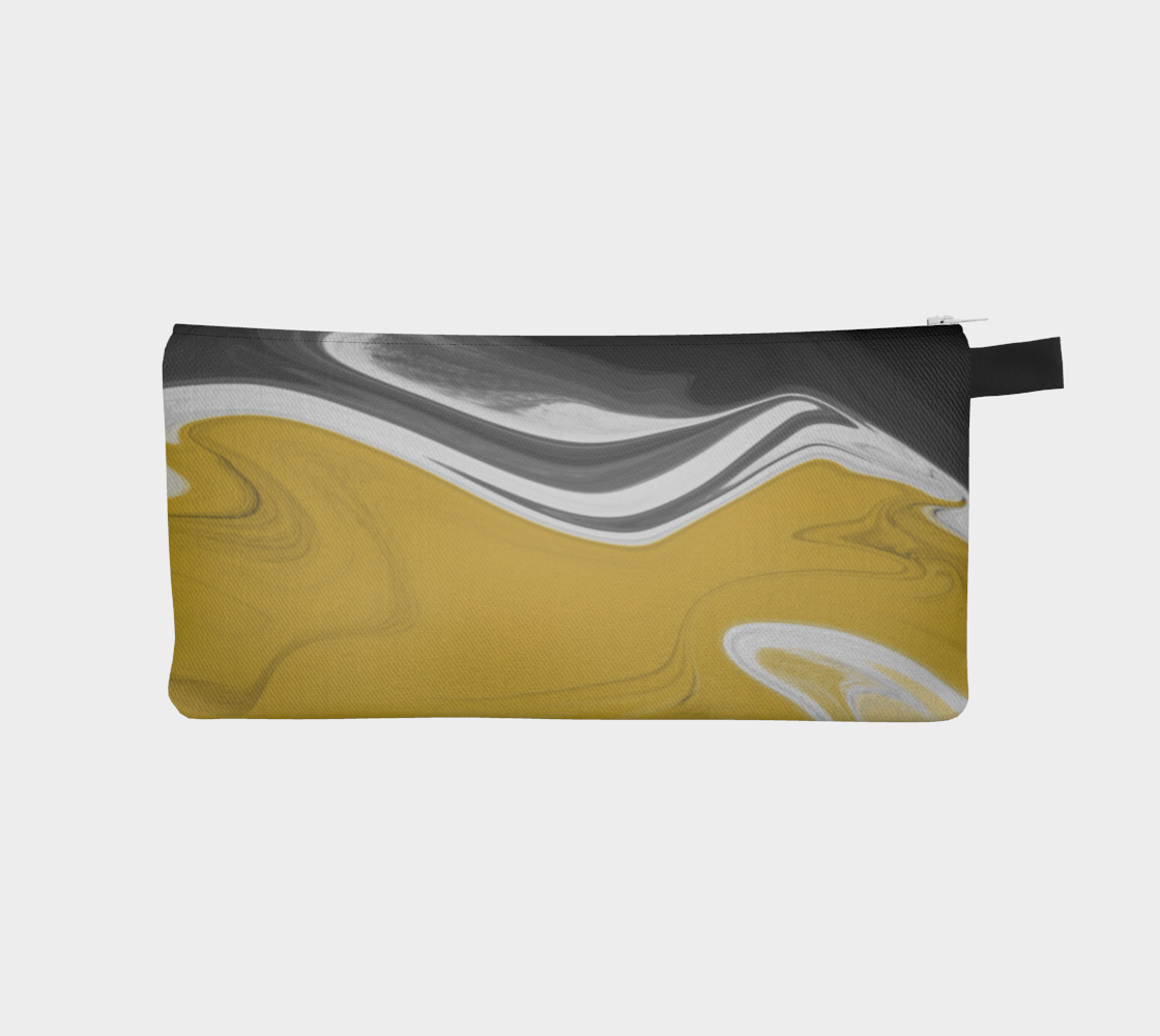 Liquid Black Gold Pencil Case preview #1