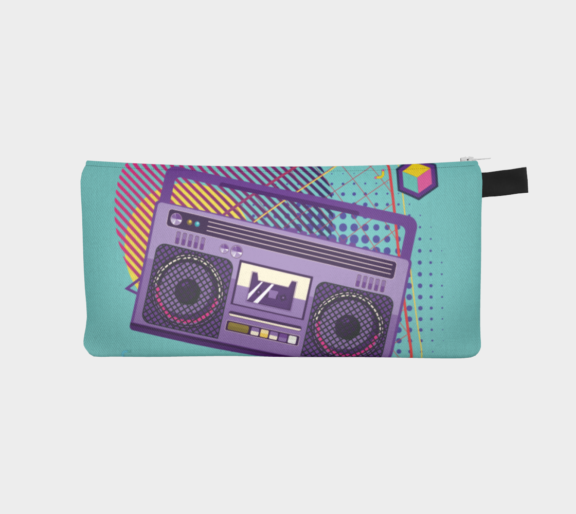 Aperçu de Funky 80s portable radio cassette player, a boombox