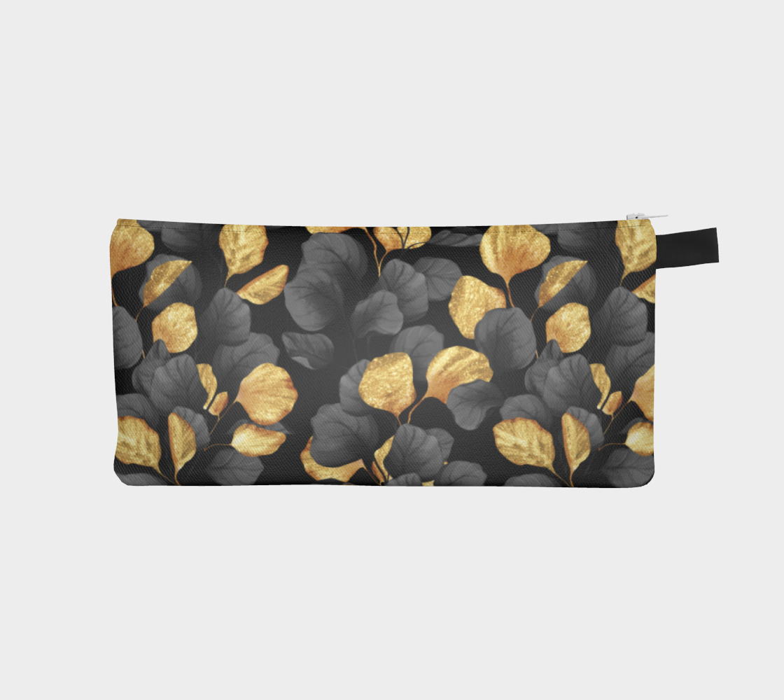 Black and gold leaves preview