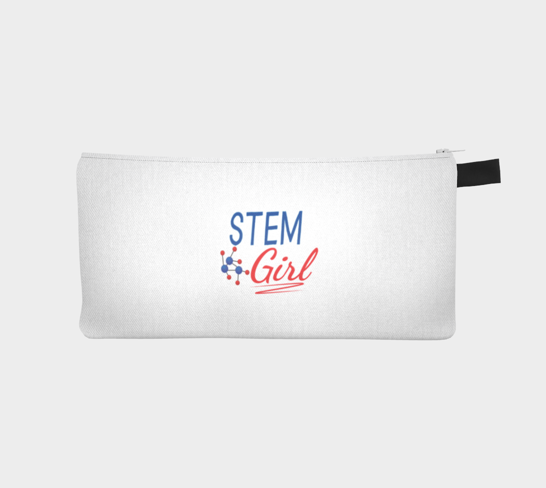 'STEM Girl' (White) Pencil Case preview