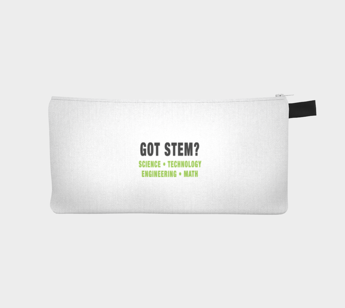 'Got STEM? Science Technology Engineering Math' (White) Pencil Case preview