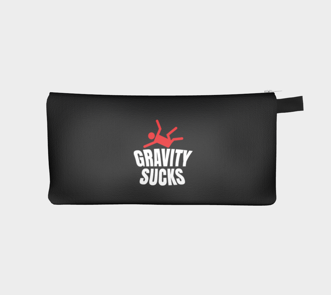 'Gravity Sucks' (Black) Pencil Case preview
