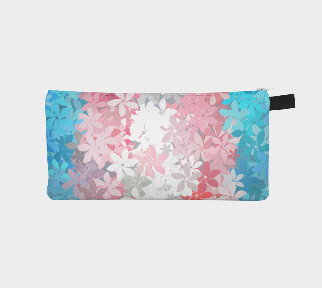 Abstract Floral Trans Pride Flag preview