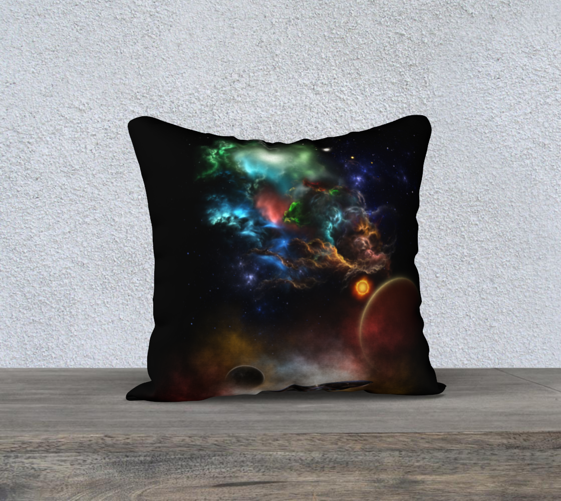 Beyond Space & Time Fractal Art II Spacescape Pillow Case 18x18 preview