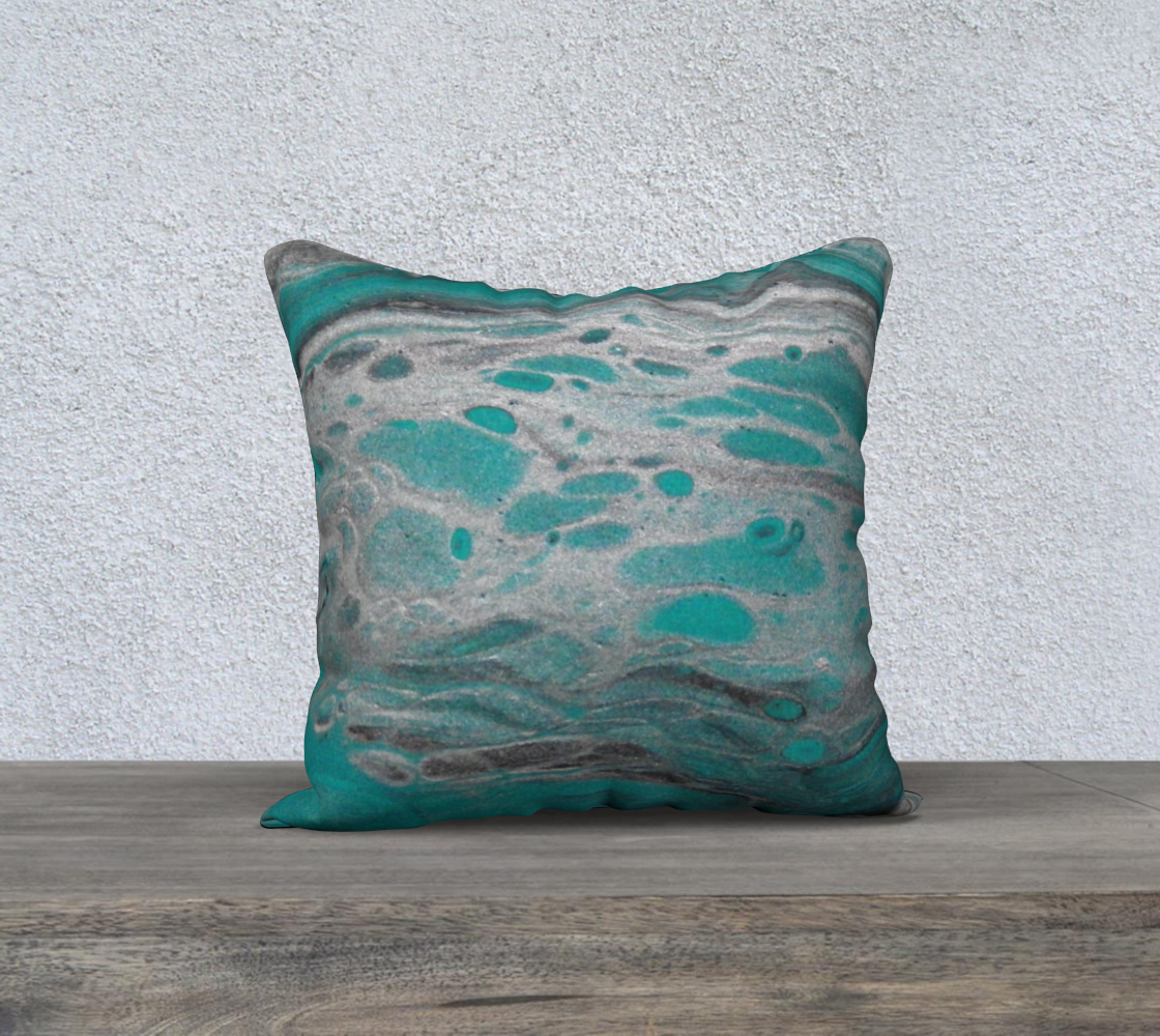 Aperçu de Turquoise Summit Pillow Case Style1