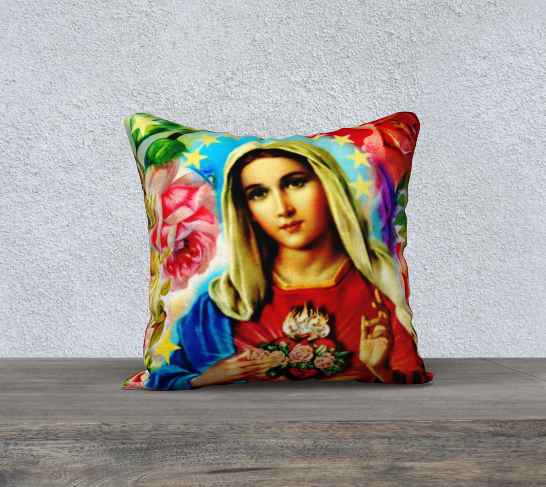 Our Lady of the Roses 18 x 18 Pillow Case preview