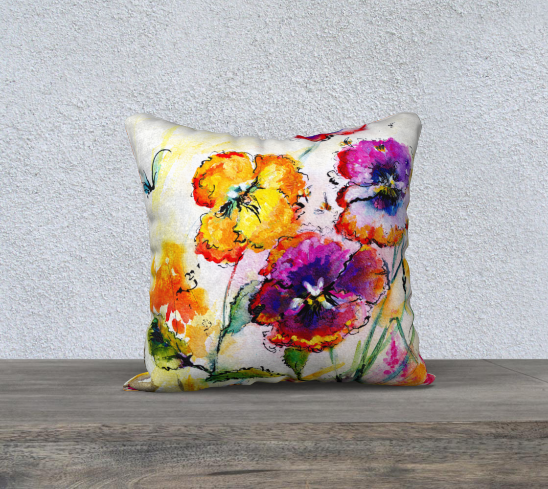 Garden Spring Flowers Daffodils and Pansies preview #2
