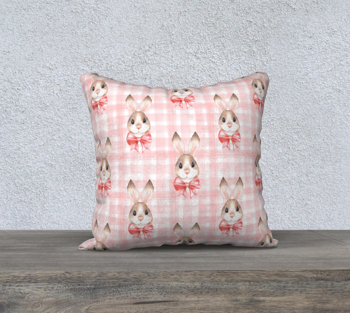Rabbits. Pink pattern preview