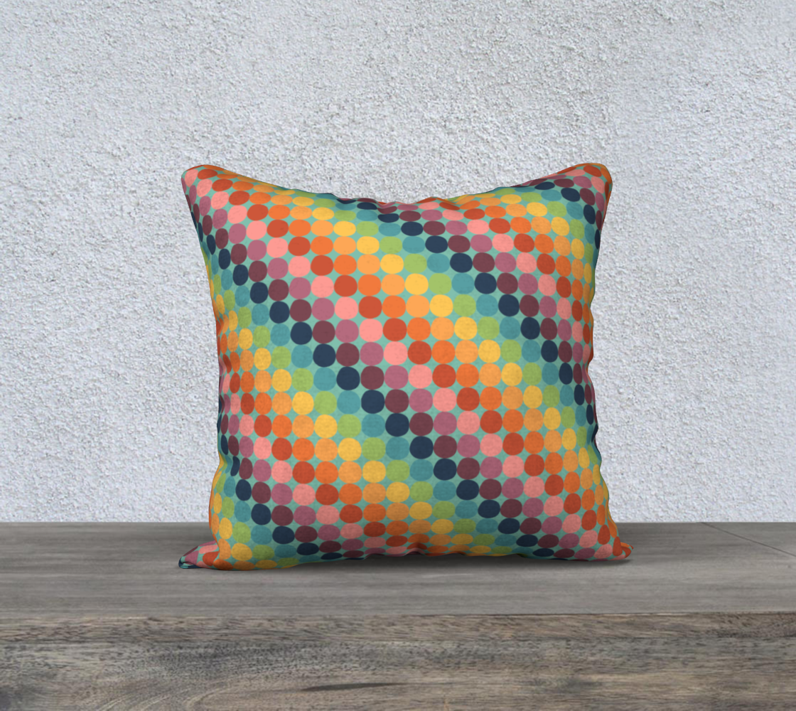 Aperçu de Diagonal Dotty Throw Pillow Cover - 18"