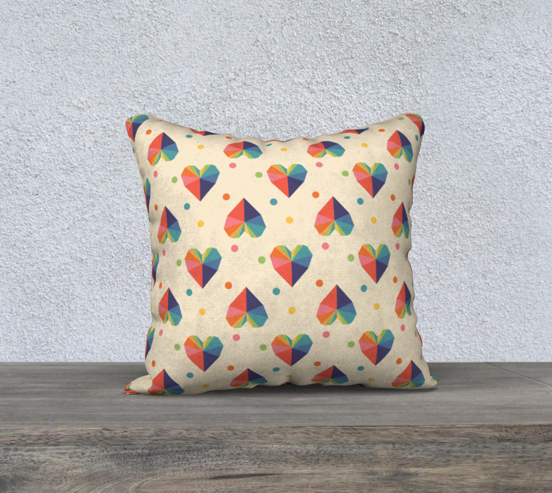 Aperçu de  Gem of a Heart Throw Pillow Cover - 18"
