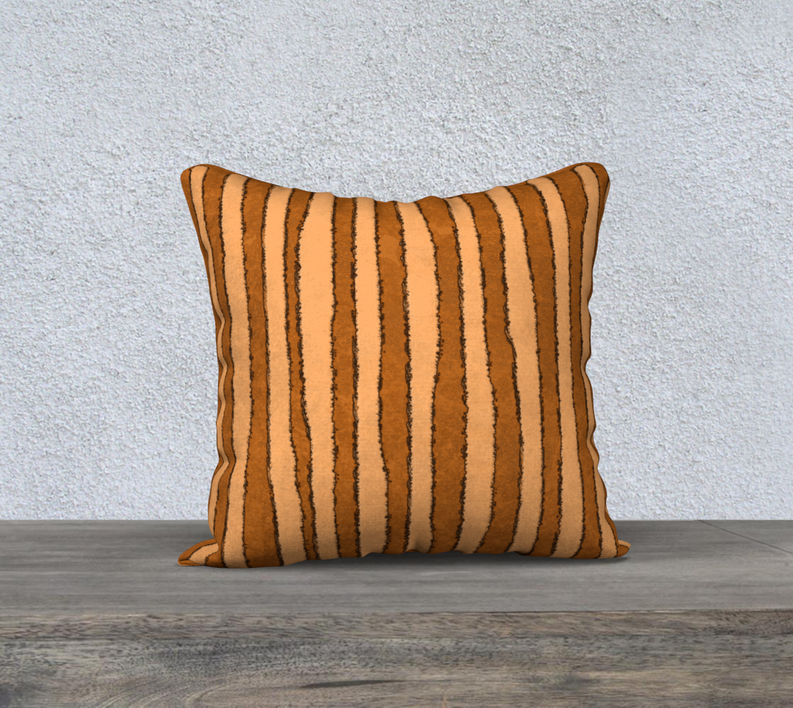 Aperçu de Peach and Copper Rust Rough Stripes